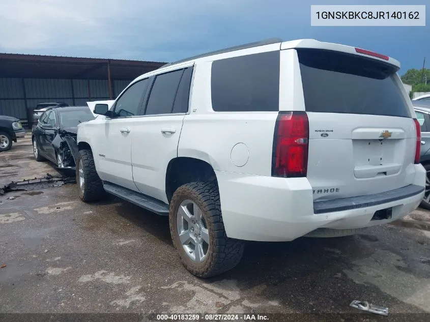 2018 Chevrolet Tahoe Lt VIN: 1GNSKBKC8JR140162 Lot: 40183259