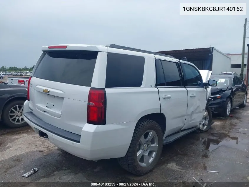 1GNSKBKC8JR140162 2018 Chevrolet Tahoe Lt