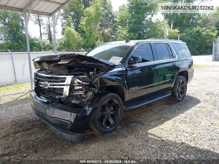 2018 Chevrolet Tahoe Ls VIN: 1GNSKAKC9JR232262 Lot: 40184313