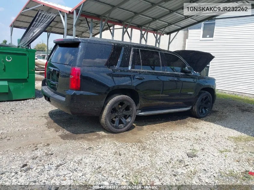 1GNSKAKC9JR232262 2018 Chevrolet Tahoe Ls