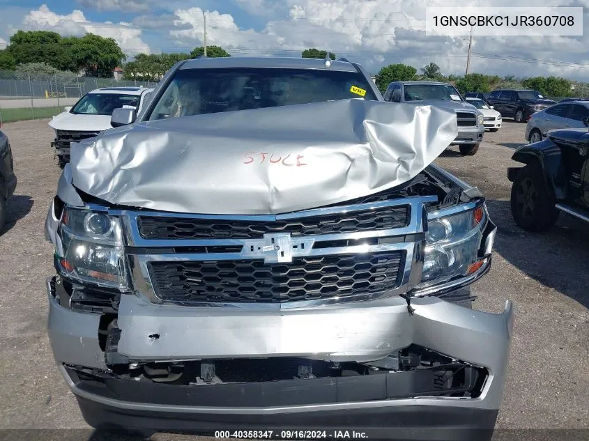 2018 Chevrolet Tahoe Lt VIN: 1GNSCBKC1JR360708 Lot: 40358347