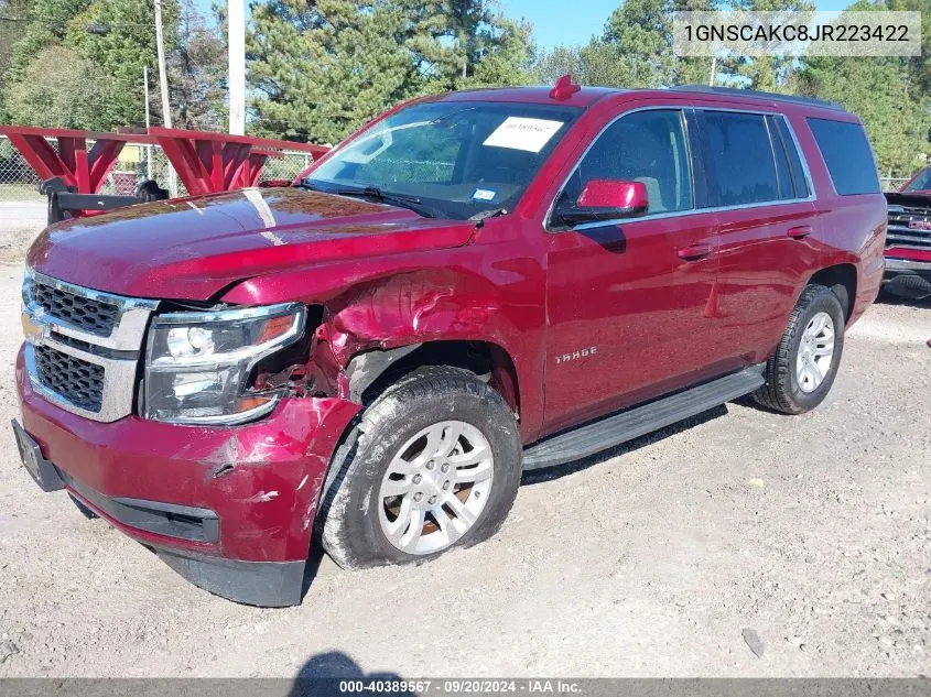 1GNSCAKC8JR223422 2018 Chevrolet Tahoe Ls