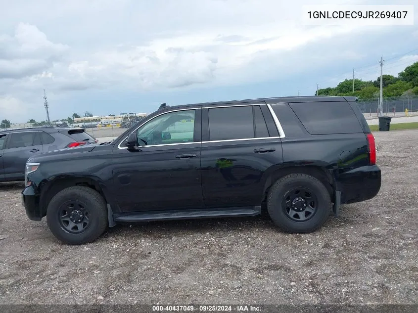 1GNLCDEC9JR269407 2018 Chevrolet Tahoe Commercial Fleet