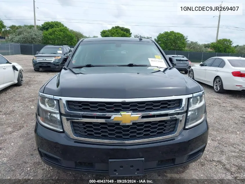 2018 Chevrolet Tahoe Commercial Fleet VIN: 1GNLCDEC9JR269407 Lot: 40437049