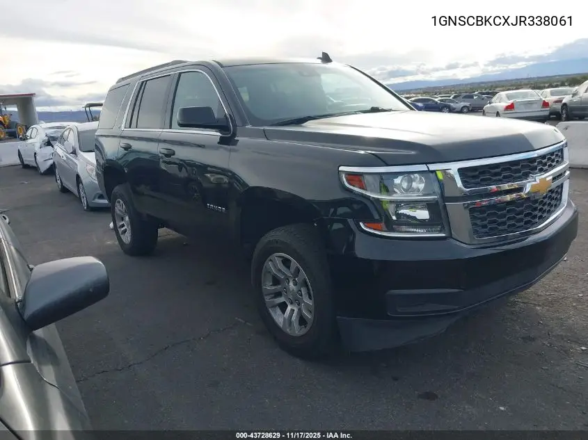 1GNSCBKCXJR338061 2018 Chevrolet Tahoe Lt