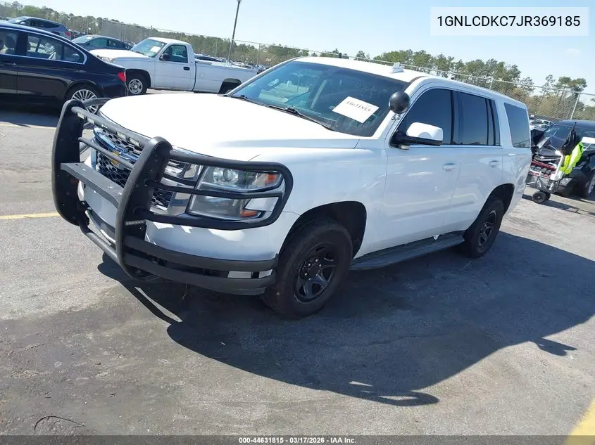 1GNLCDKC7JR369185 2018 Chevrolet Tahoe Commercial Fleet