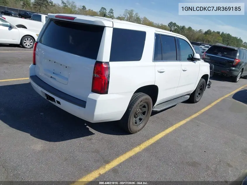 1GNLCDKC7JR369185 2018 Chevrolet Tahoe Commercial Fleet