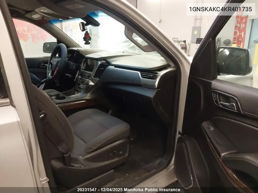 1GNSKAKC4KR401735 2019 Chevrolet Tahoe Ls