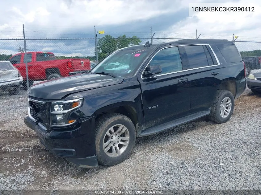 1GNSKBKC3KR390412 2019 Chevrolet Tahoe Lt