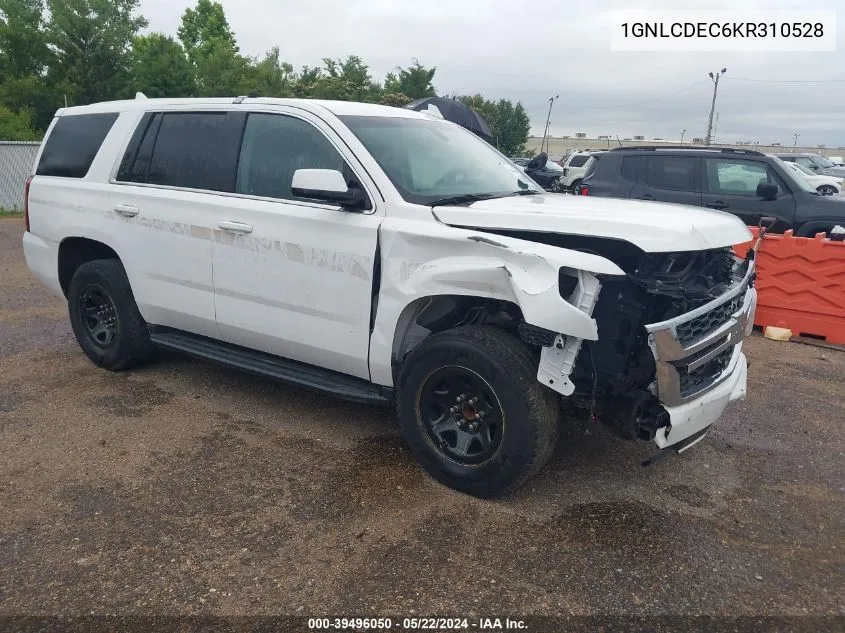 2019 Chevrolet Tahoe Commercial Fleet VIN: 1GNLCDEC6KR310528 Lot: 39496050