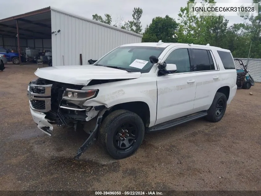 2019 Chevrolet Tahoe Commercial Fleet VIN: 1GNLCDEC6KR310528 Lot: 39496050