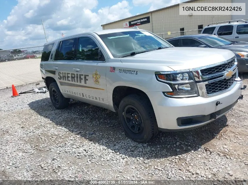 1GNLCDEC8KR242426 2019 Chevrolet Tahoe Police