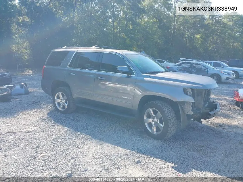 2019 Chevrolet Tahoe Ls VIN: 1GNSKAKC3KR338949 Lot: 40134520