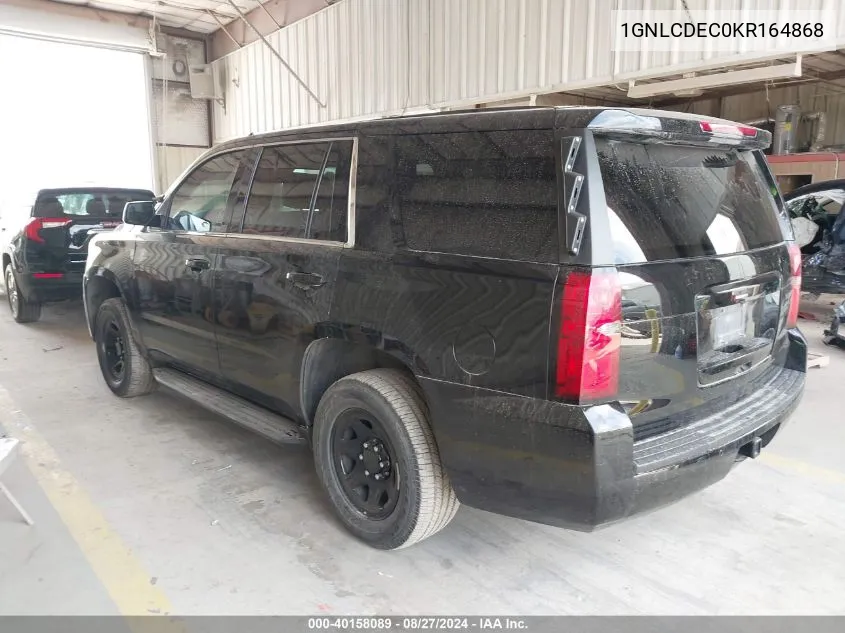 1GNLCDEC0KR164868 2019 Chevrolet Tahoe Commercial Fleet