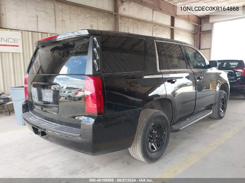 1GNLCDEC0KR164868 2019 Chevrolet Tahoe Commercial Fleet