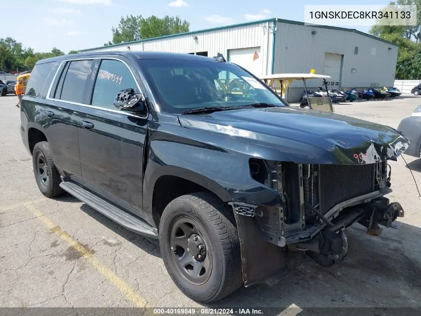 2019 Chevrolet Tahoe Commercial Fleet VIN: 1GNSKDEC8KR341133 Lot: 40169549