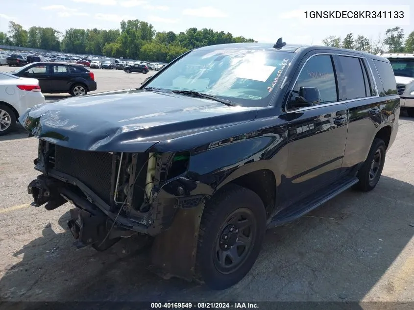 2019 Chevrolet Tahoe Commercial Fleet VIN: 1GNSKDEC8KR341133 Lot: 40169549