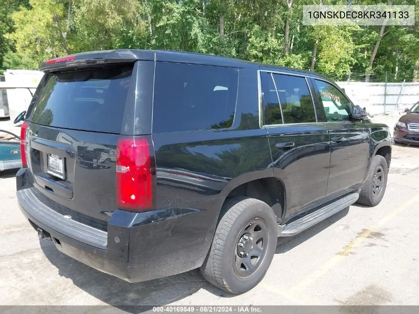 2019 Chevrolet Tahoe Commercial Fleet VIN: 1GNSKDEC8KR341133 Lot: 40169549