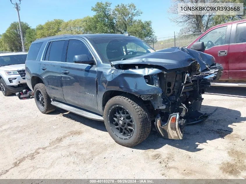 2019 Chevrolet Tahoe Lt VIN: 1GNSKBKC9KR393668 Lot: 40183278