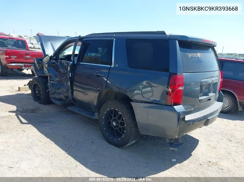 2019 Chevrolet Tahoe Lt VIN: 1GNSKBKC9KR393668 Lot: 40183278