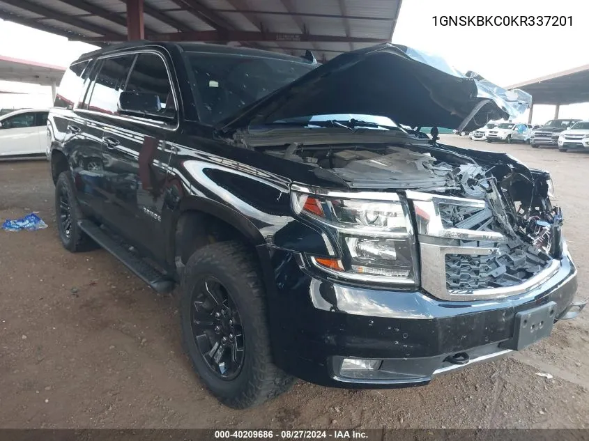 1GNSKBKC0KR337201 2019 Chevrolet Tahoe Lt