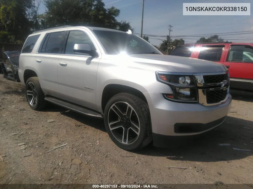 2019 Chevrolet Tahoe K1500 Ls VIN: 1GNSKAKC0KR338150 Lot: 40297153