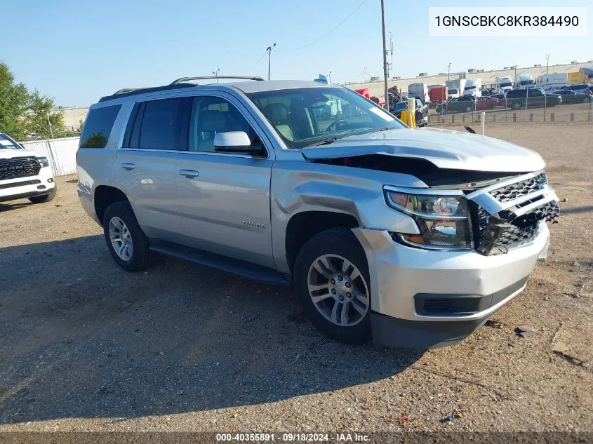 1GNSCBKC8KR384490 2019 Chevrolet Tahoe Lt