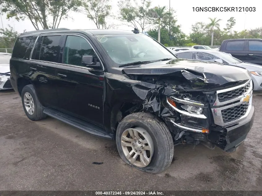 2019 Chevrolet Tahoe C1500 Lt VIN: 1GNSCBKC5KR121003 Lot: 40372345