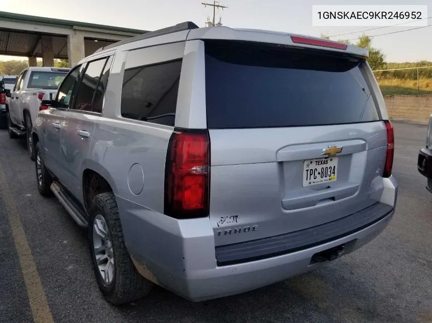 2019 Chevrolet Tahoe Ls VIN: 1GNSKAEC9KR246952 Lot: 40397205