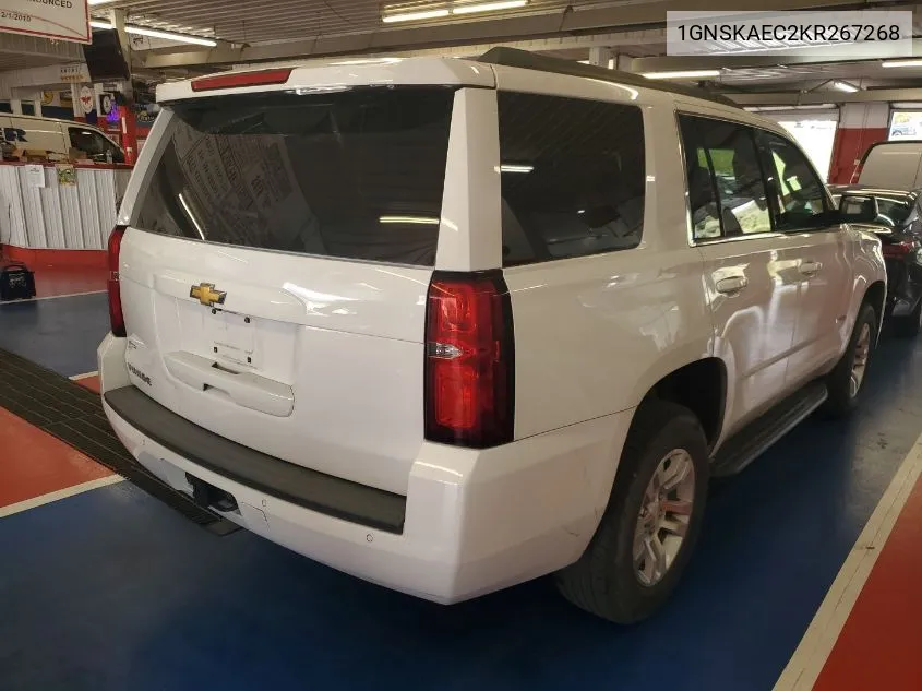 2019 Chevrolet Tahoe K1500 Ls VIN: 1GNSKAEC2KR267268 Lot: 40410962