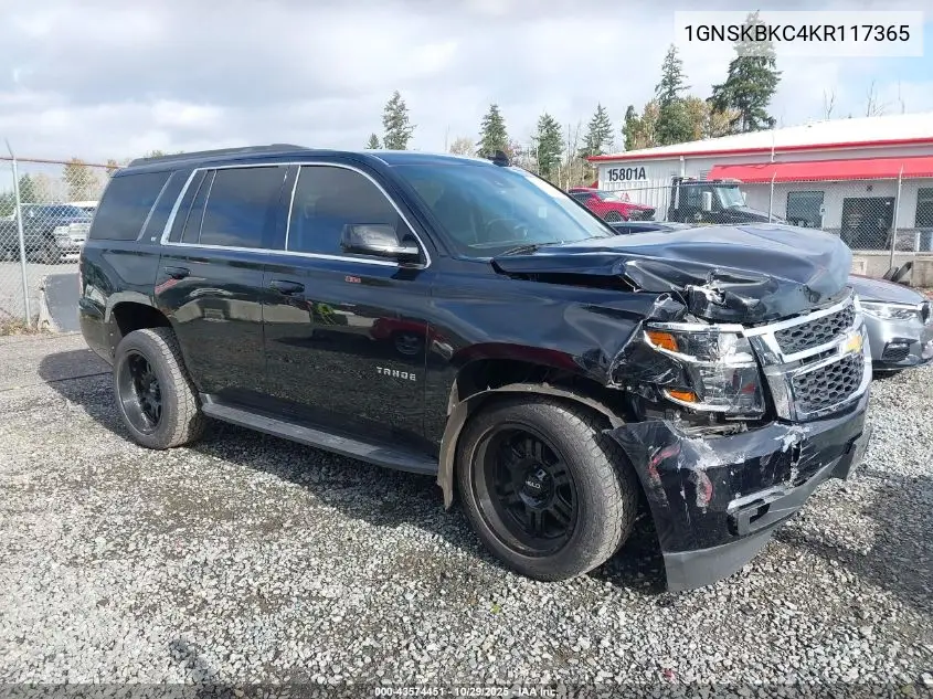 1GNSKBKC4KR117365 2019 Chevrolet Tahoe Lt