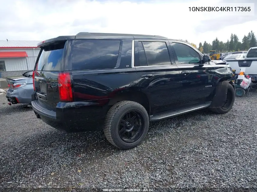1GNSKBKC4KR117365 2019 Chevrolet Tahoe Lt