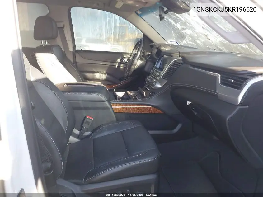 1GNSKCKJ5KR196520 2019 Chevrolet Tahoe Premier