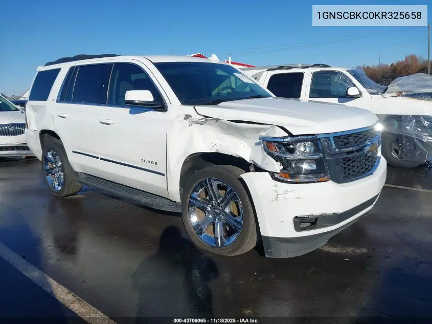1GNSCBKC0KR325658 2019 Chevrolet Tahoe Lt