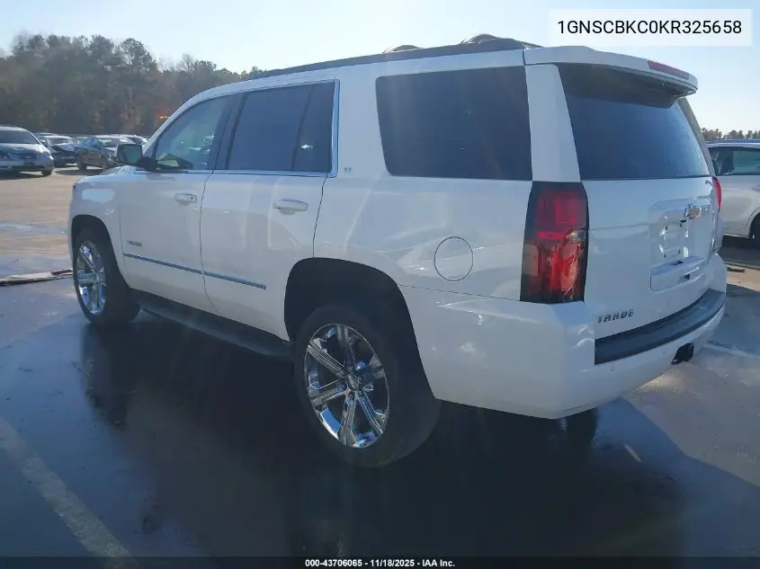 1GNSCBKC0KR325658 2019 Chevrolet Tahoe Lt