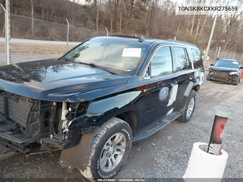 1GNSKBKCXKR275659 2019 Chevrolet Tahoe Lt