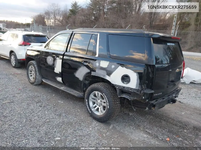 1GNSKBKCXKR275659 2019 Chevrolet Tahoe Lt