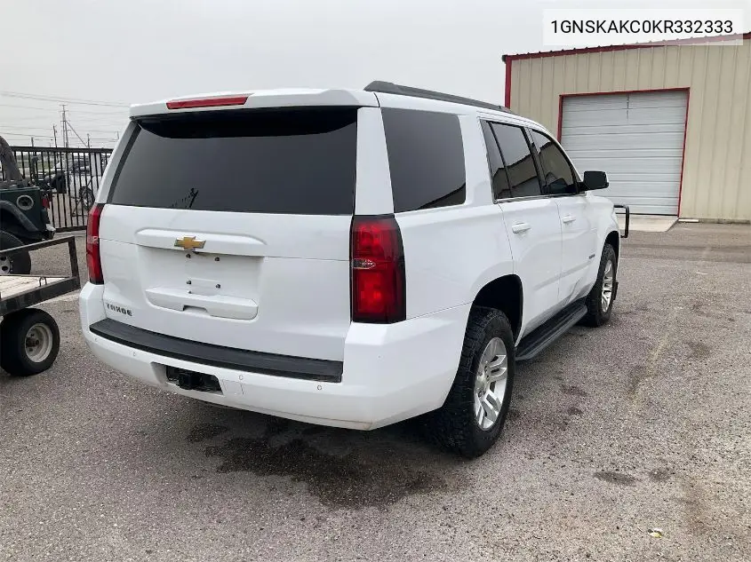 1GNSKAKC0KR332333 2019 Chevrolet Tahoe Ls