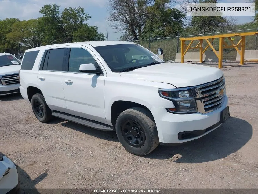 2020 Chevrolet Tahoe 4Wd Commercial Fleet VIN: 1GNSKDEC8LR258321 Lot: 40123588