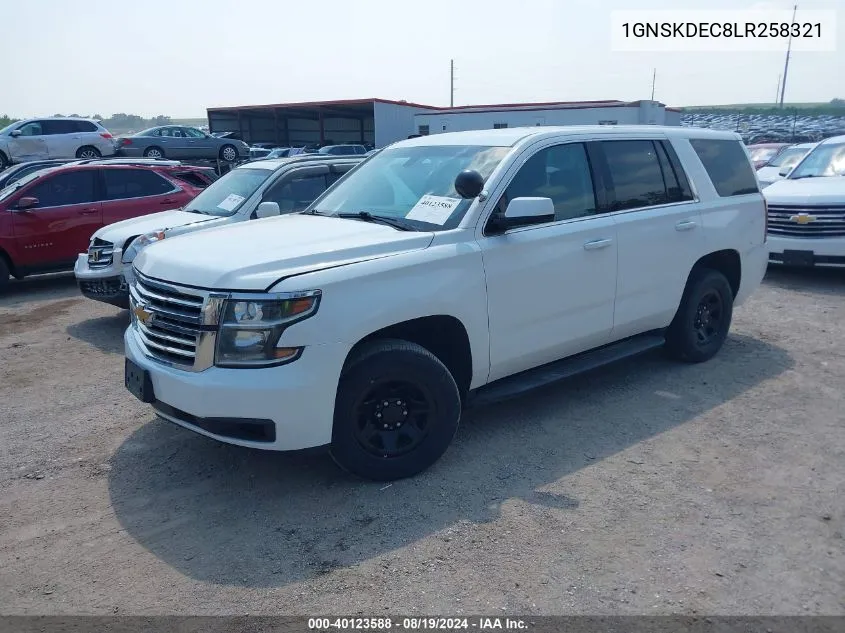 2020 Chevrolet Tahoe 4Wd Commercial Fleet VIN: 1GNSKDEC8LR258321 Lot: 40123588