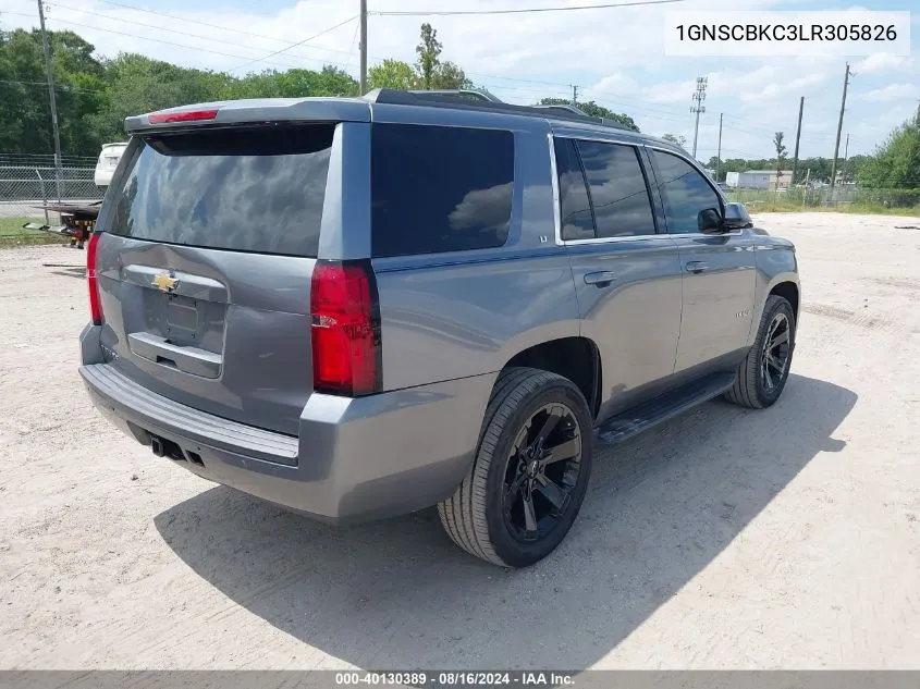 2020 Chevrolet Tahoe 2Wd Lt VIN: 1GNSCBKC3LR305826 Lot: 40130389