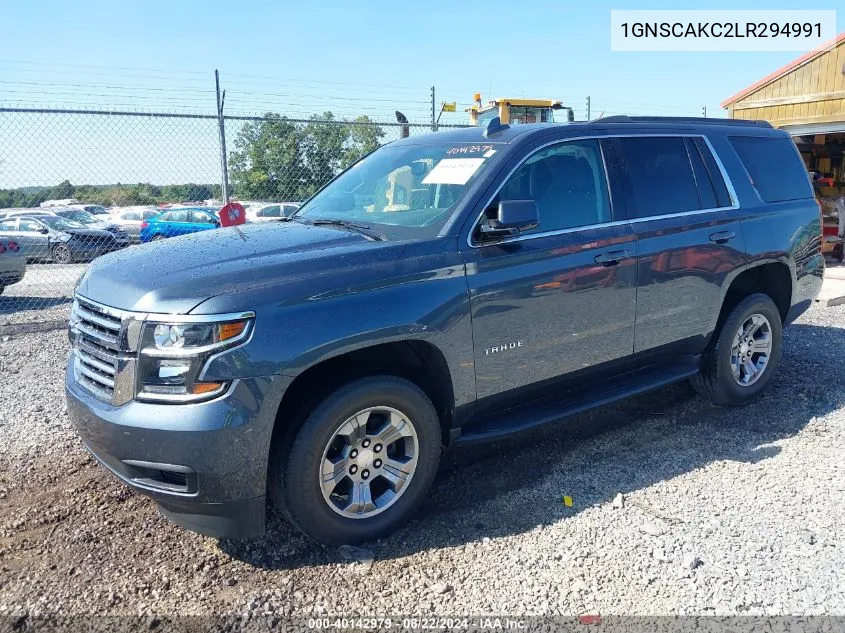 2020 Chevrolet Tahoe 2Wd Ls VIN: 1GNSCAKC2LR294991 Lot: 40142979