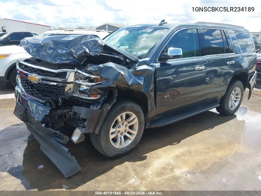 2020 Chevrolet Tahoe 2Wd Lt VIN: 1GNSCBKC5LR234189 Lot: 40191945