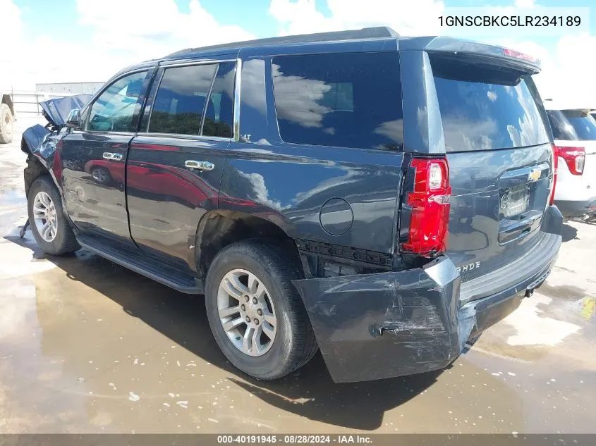 2020 Chevrolet Tahoe 2Wd Lt VIN: 1GNSCBKC5LR234189 Lot: 40191945