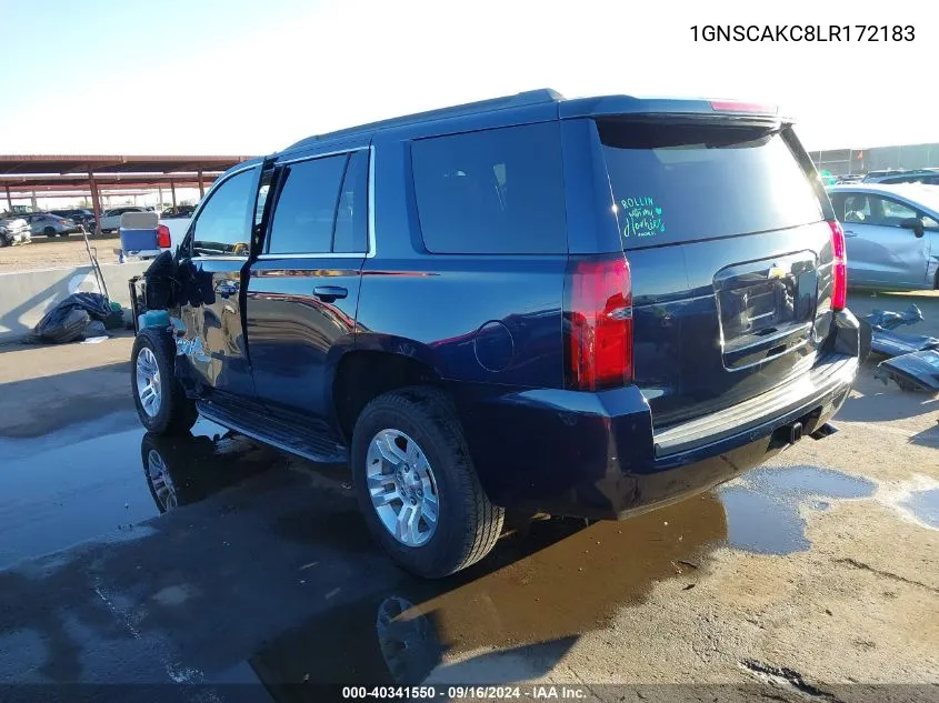 2020 Chevrolet Tahoe 2Wd Ls VIN: 1GNSCAKC8LR172183 Lot: 40341550