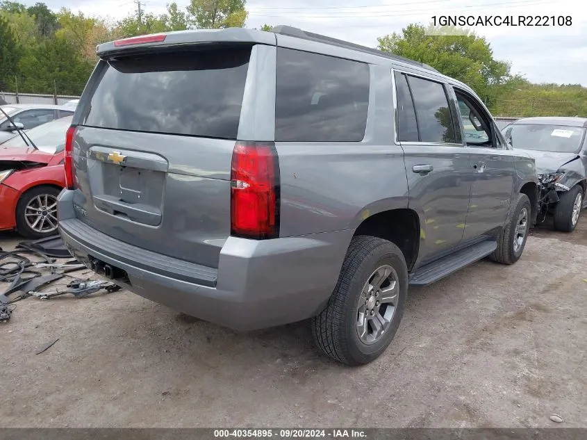 2020 Chevrolet Tahoe 2Wd Ls VIN: 1GNSCAKC4LR222108 Lot: 40354895