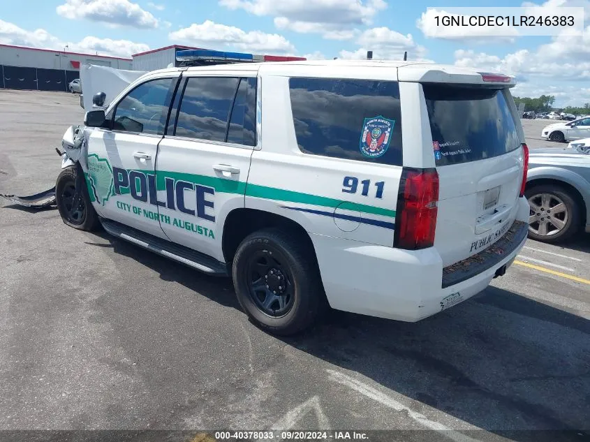 2020 Chevrolet Tahoe 2Wd Commercial Fleet VIN: 1GNLCDEC1LR246383 Lot: 40378033