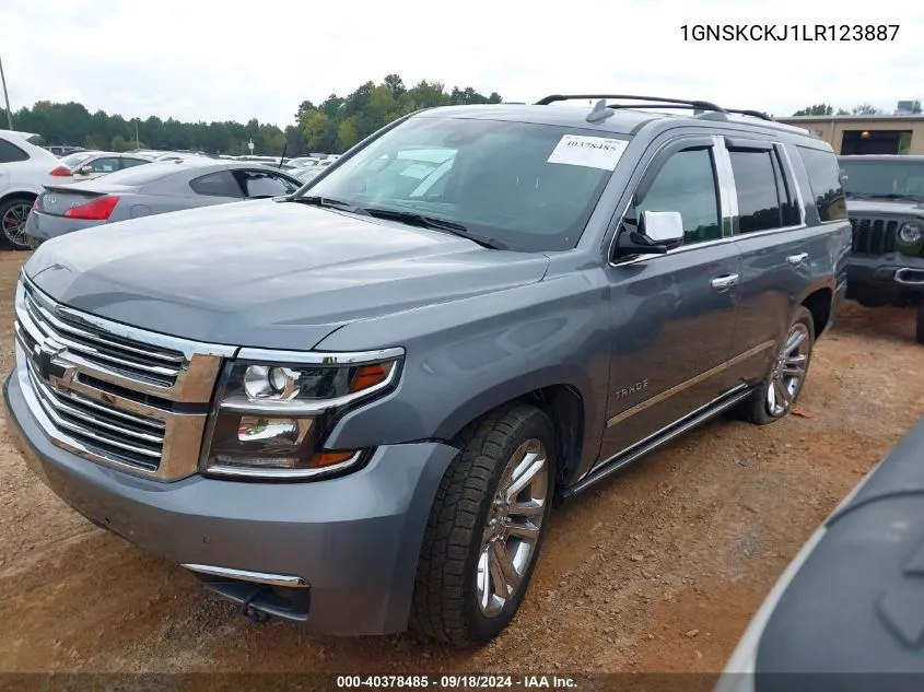 2020 Chevrolet Tahoe 4Wd Premier VIN: 1GNSKCKJ1LR123887 Lot: 40378485