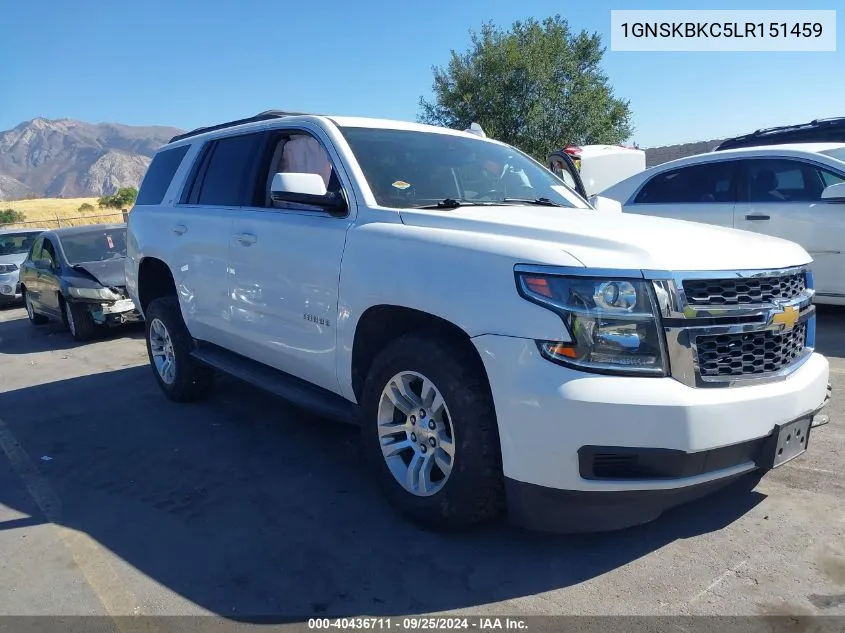 2020 Chevrolet Tahoe 4Wd Lt VIN: 1GNSKBKC5LR151459 Lot: 40436711