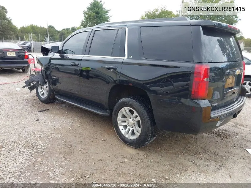 2020 Chevrolet Tahoe 4Wd Lt VIN: 1GNSKBKCXLR281415 Lot: 40445728